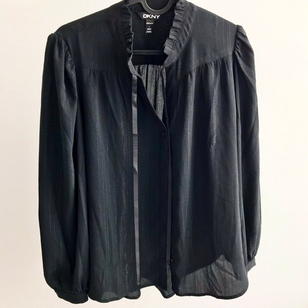 DKNY Black Blouse